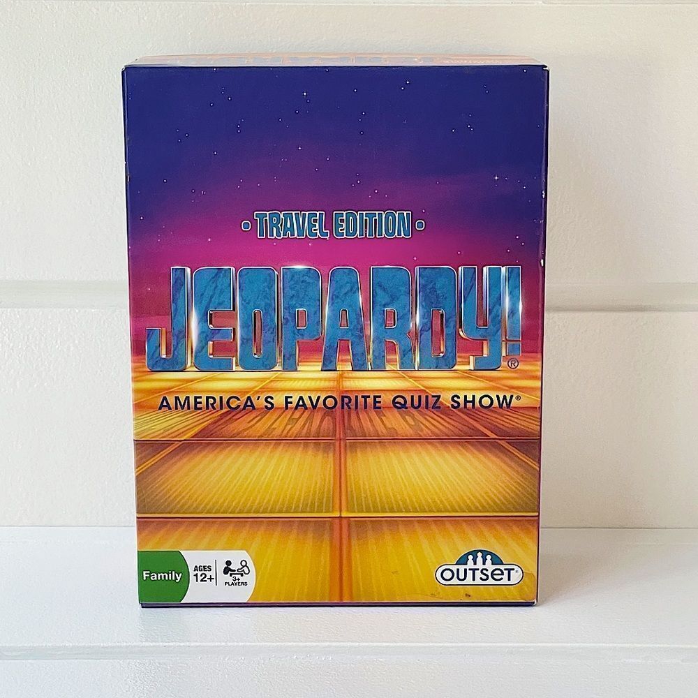 Outset Media Jeopardy Travel Edition Game New In Box - Picture 3 of 8